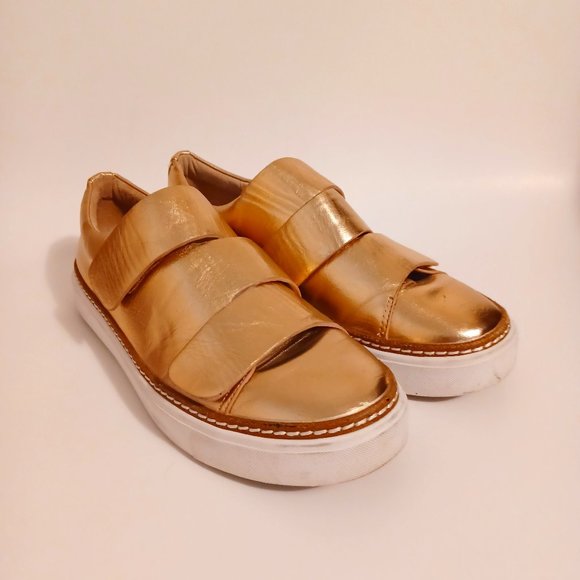 Silent D Verges Metallic Touch Loop Straps Shoes 7.5 - Picture 1 of 11